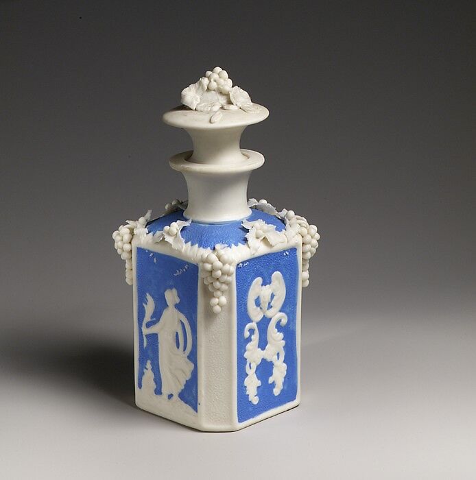 Perfume Bottle, Parian porcelain, American