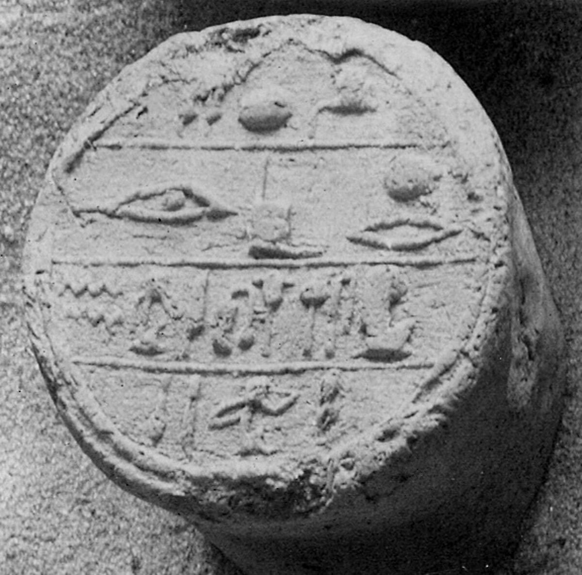 Funerary Cone of the Inspector of Scribes Ineni, Pottery