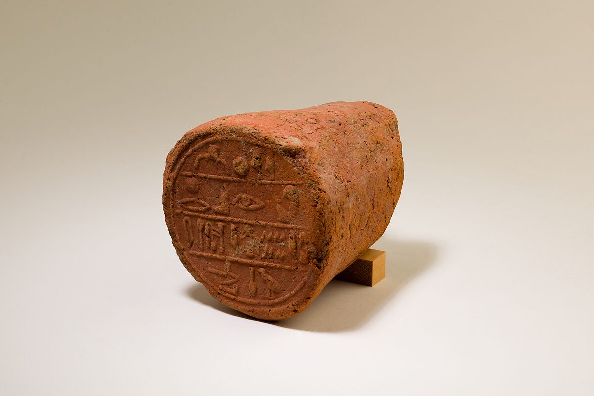 Funerary Cone of the Overseer of Scribes Ineni, Pottery 