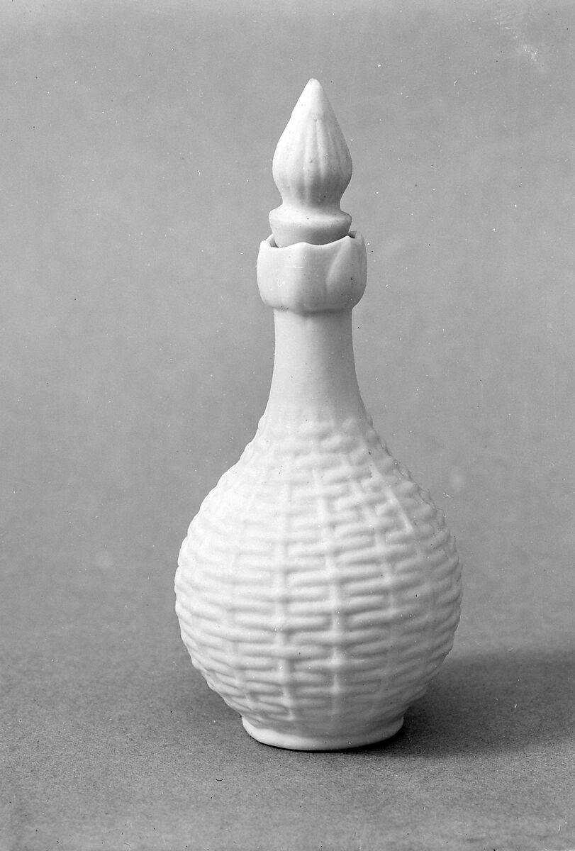 Perfume Bottle, Parian porcelain, American 