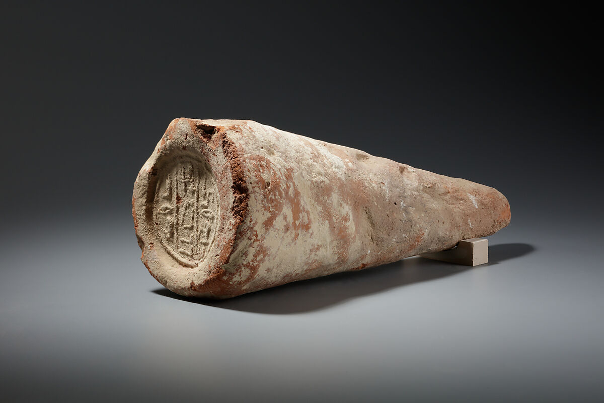 Funerary Cone the Cup-Bearer Neferperet, Pottery