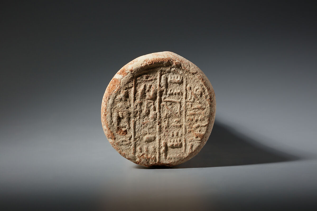 Funerary Cone of the Scribe Amenemopet, Pottery 