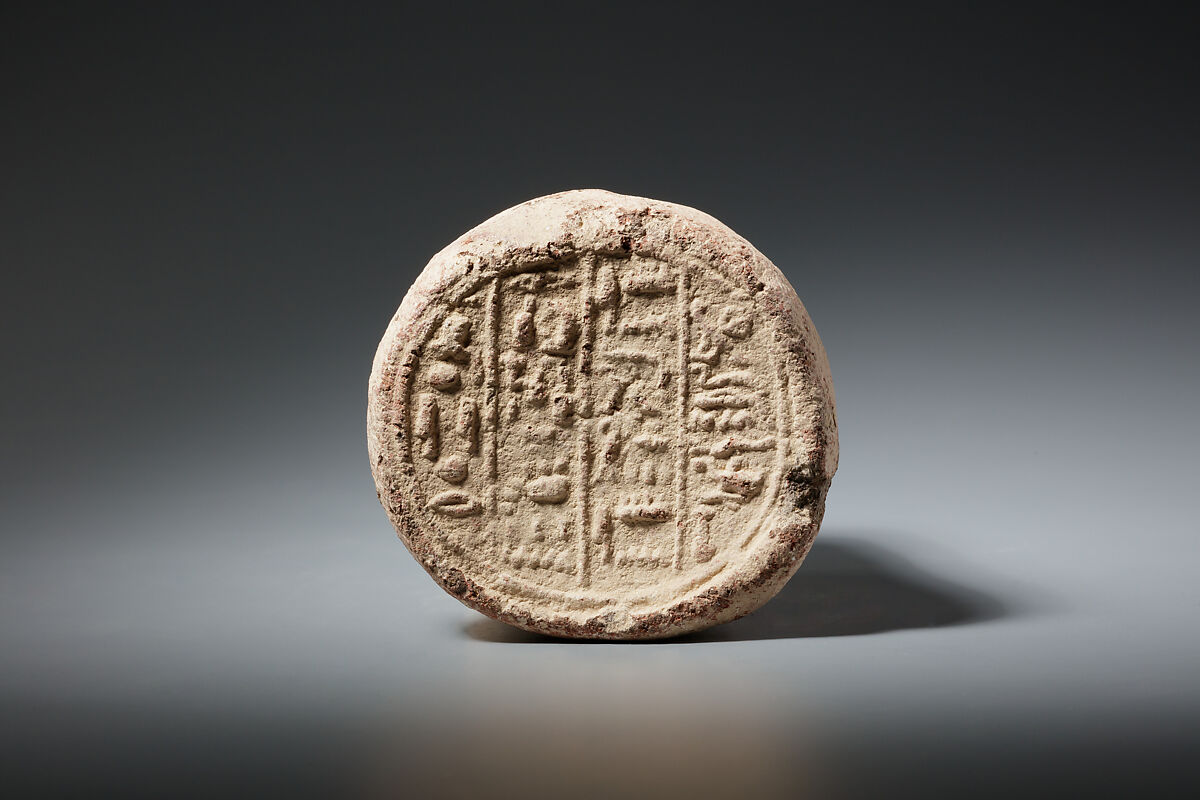 Funerary Cone of the Scribe Amenemopet, Pottery 