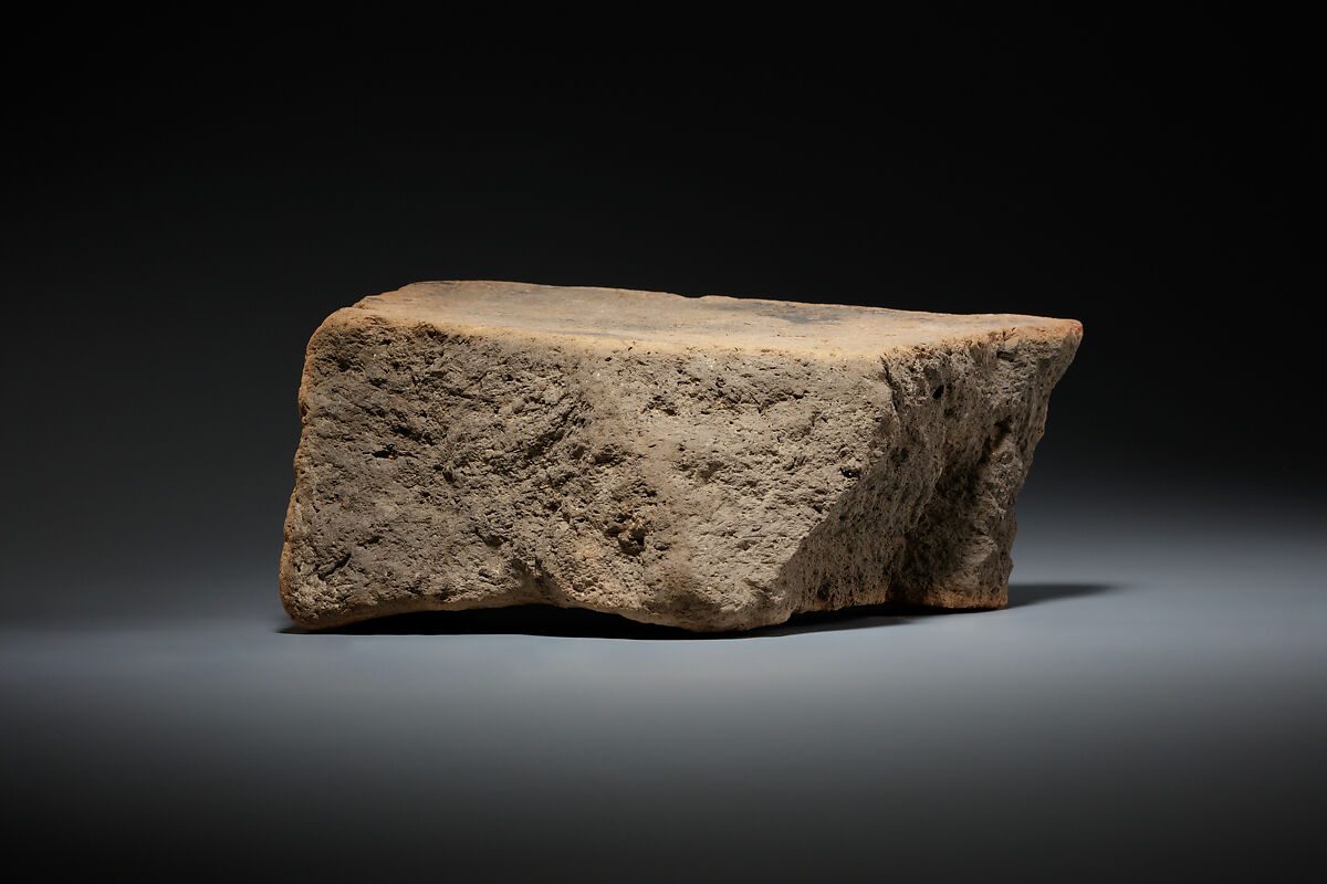 Brick Stamped with a Circular Seal, Pottery