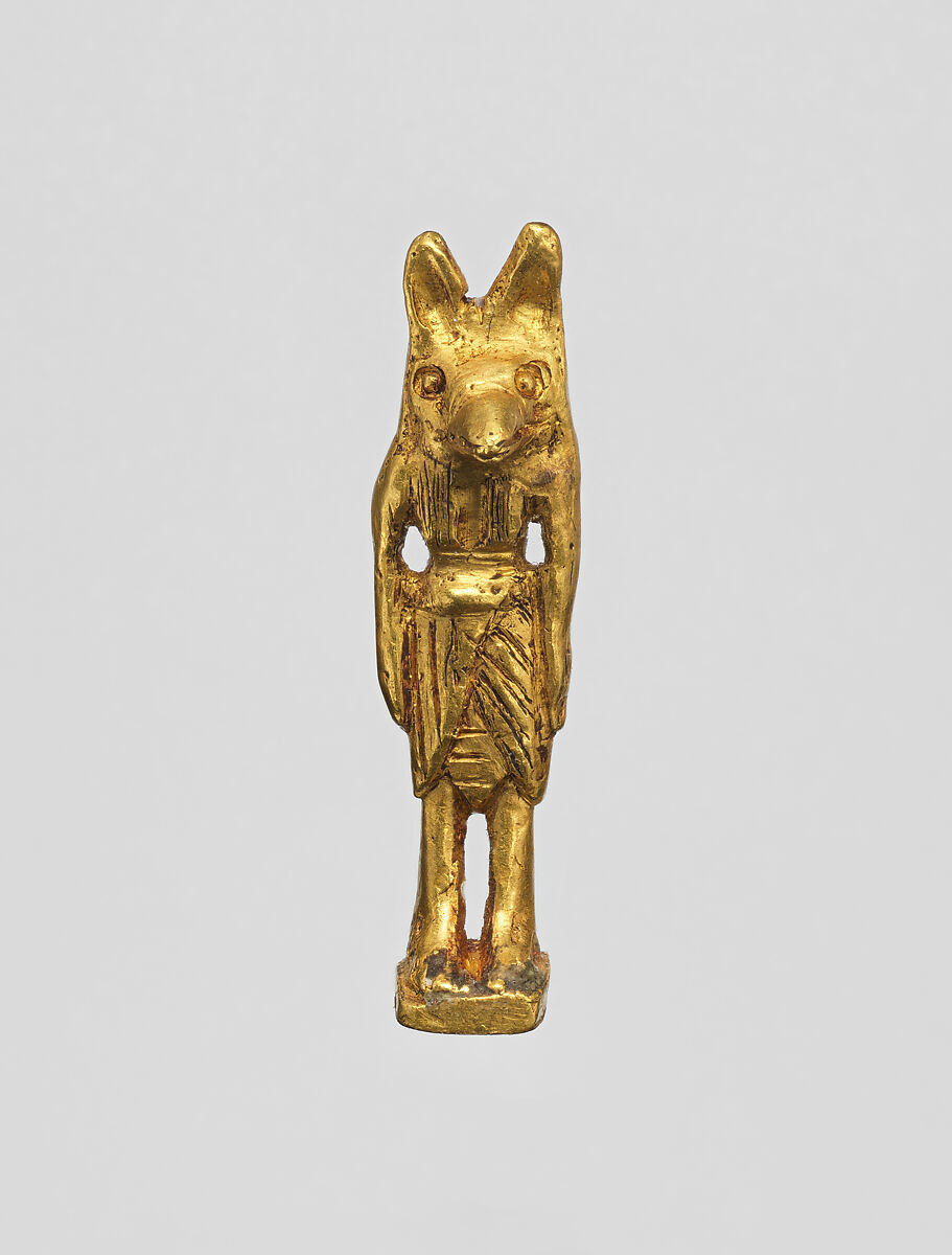 Amulet pendant, genii, Gold 