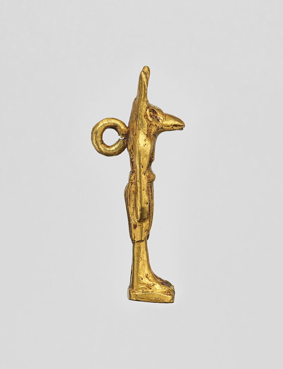 Amulet pendant, genii, Gold