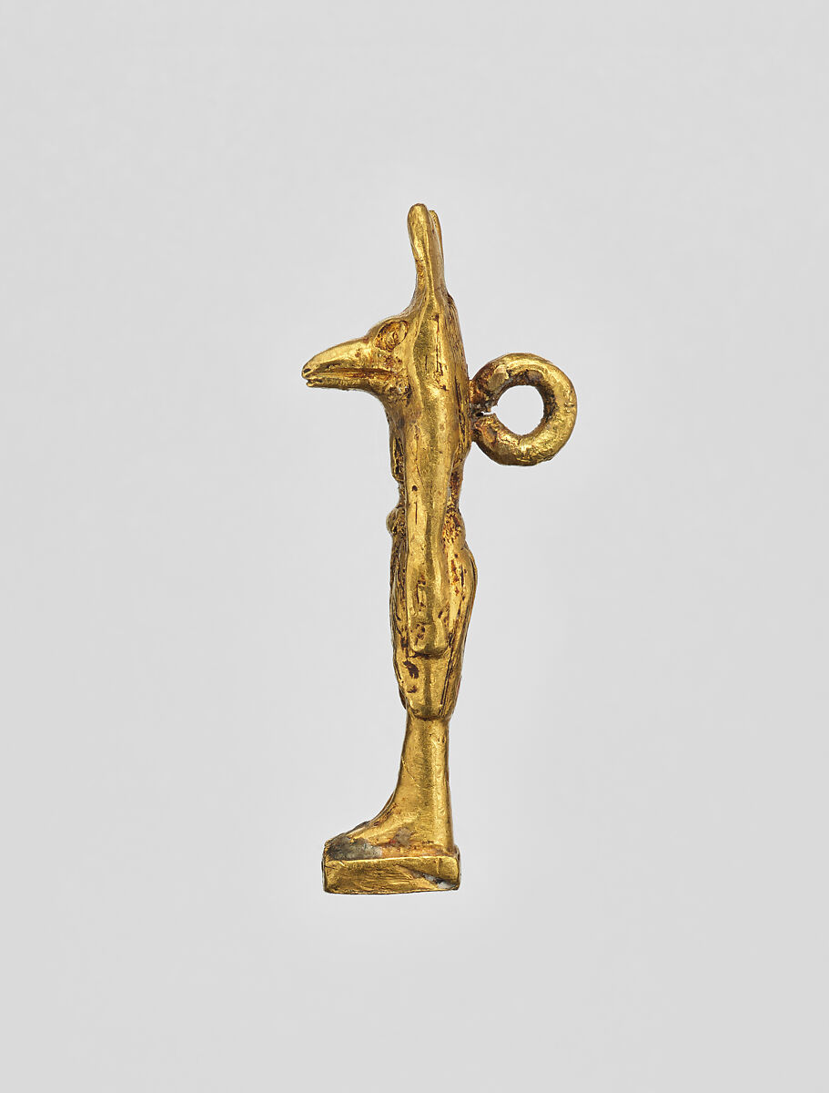 Amulet pendant, genii, Gold