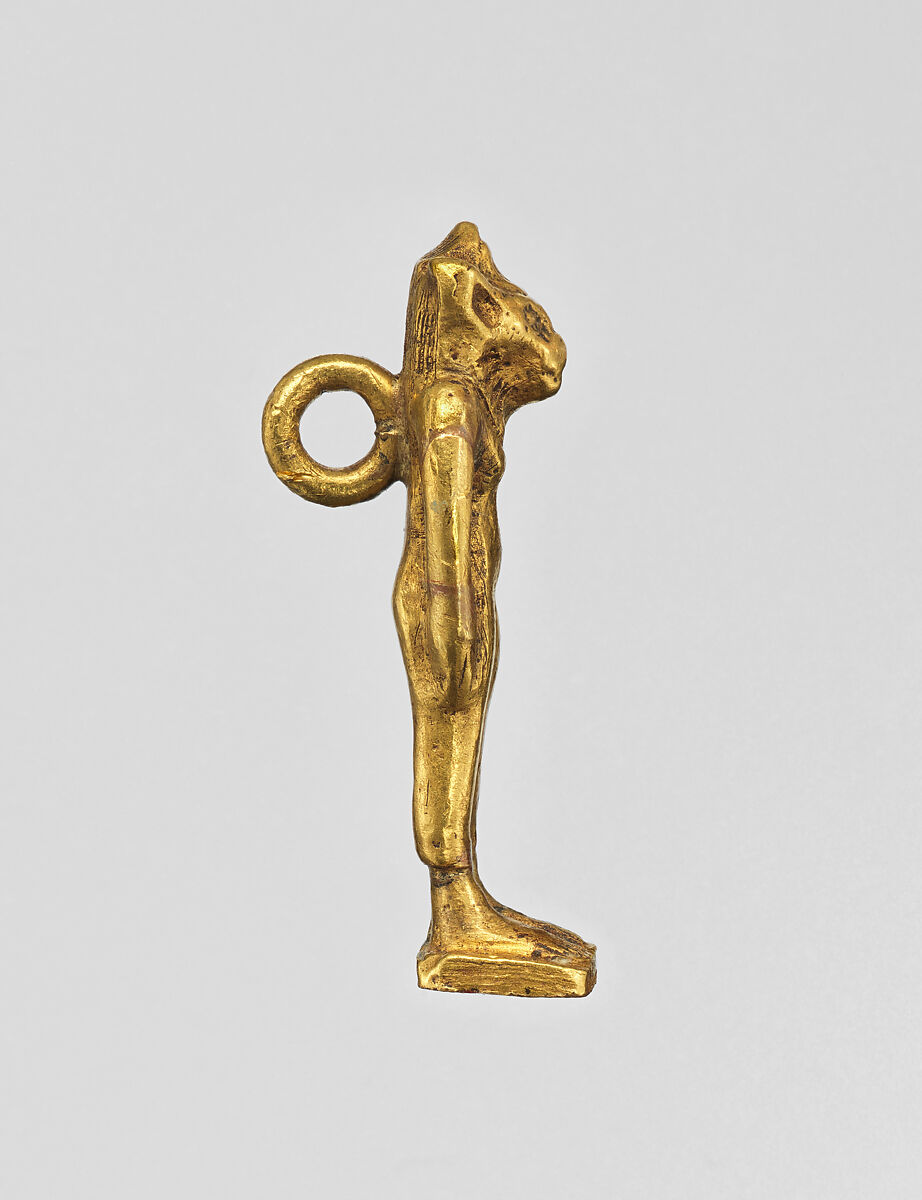 Amulet pendant, genii, Gold