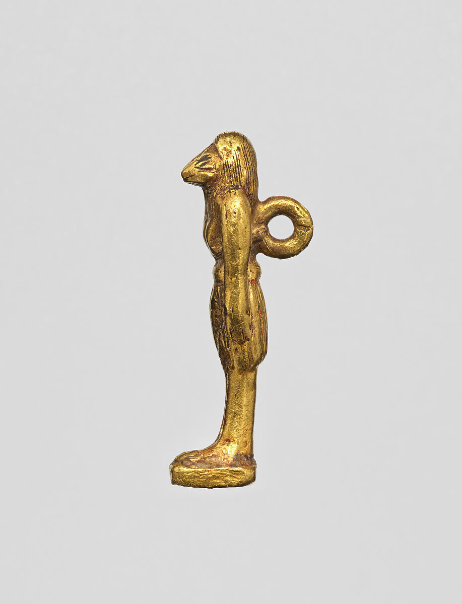 Amulet pendant, genii, Gold