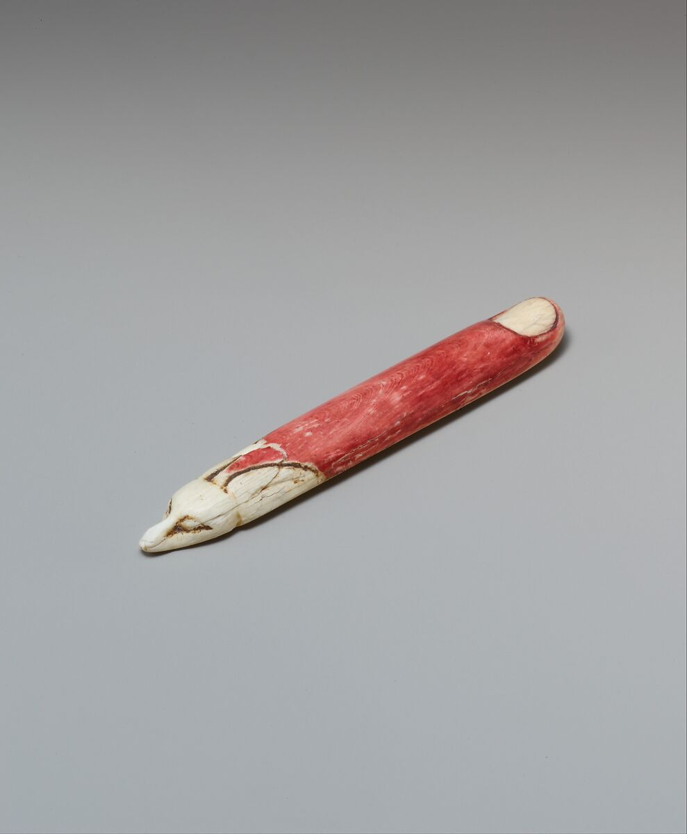 Throw Stick, Hippopotamus ivory (tinted)