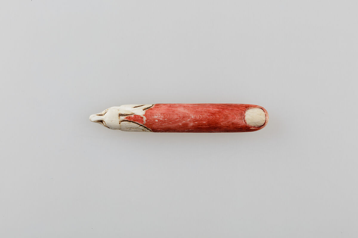 Throw Stick, Hippopotamus ivory (tinted)
