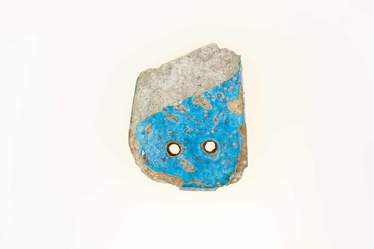 Menat fragment, Faience