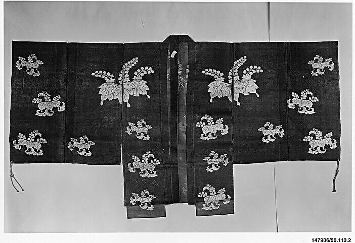 Noh Costume (Chōken) with Paulownia, Silk gauze (ro) brocaded with silk and metallic thread, Japan 