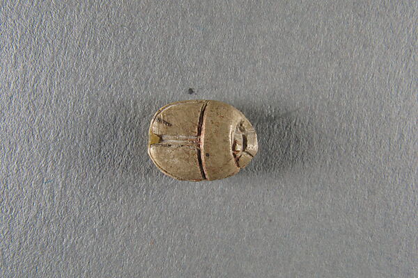 Scarab inscribed with the name of Khafre, Glazed steatite