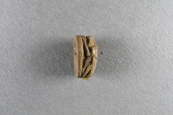 Scarab inscribed for Menkaure, Faience