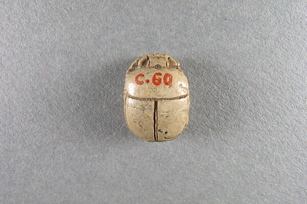 Scarab inscribed with the name of Unis, Glazed steatite