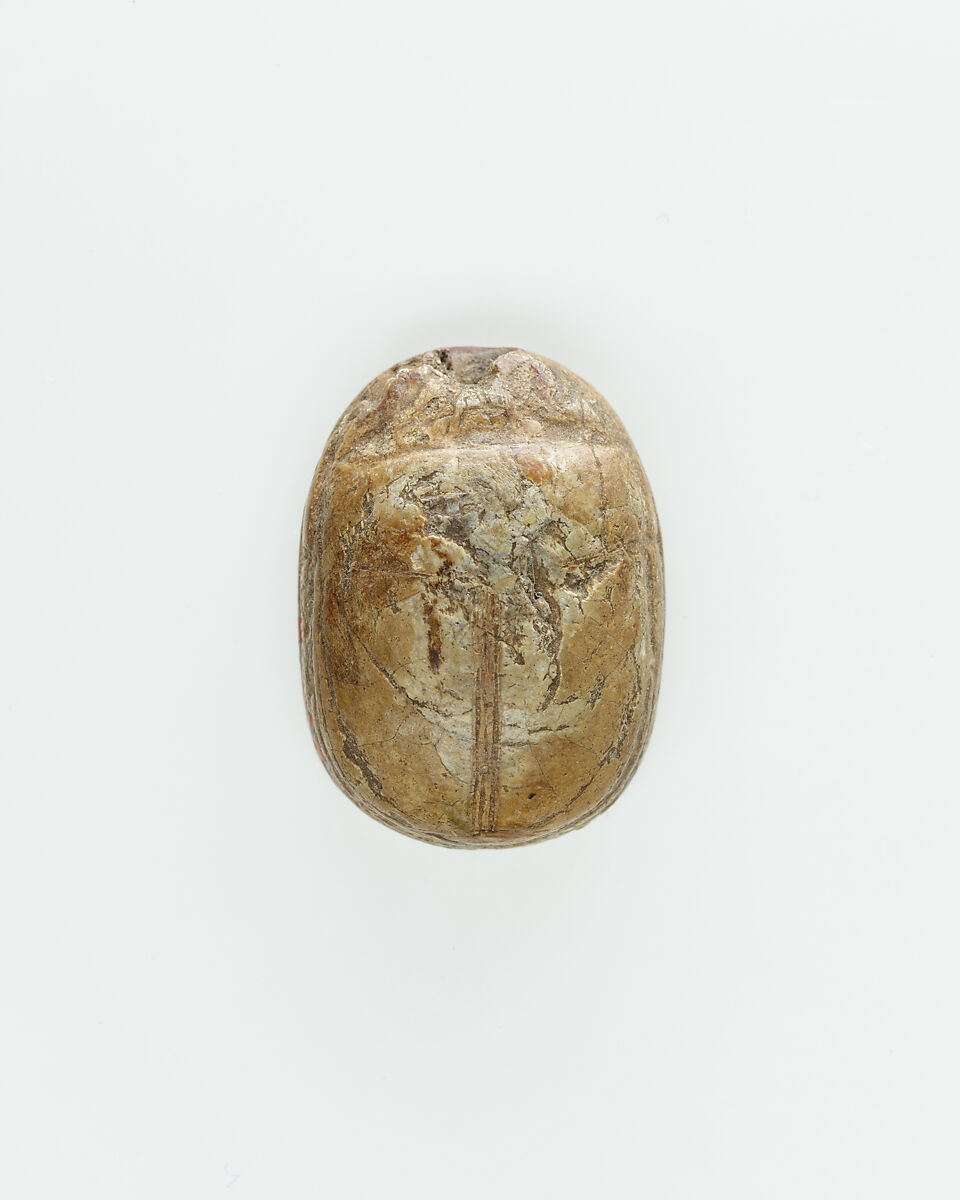 Scarab of an Official, Brown glazed steatite