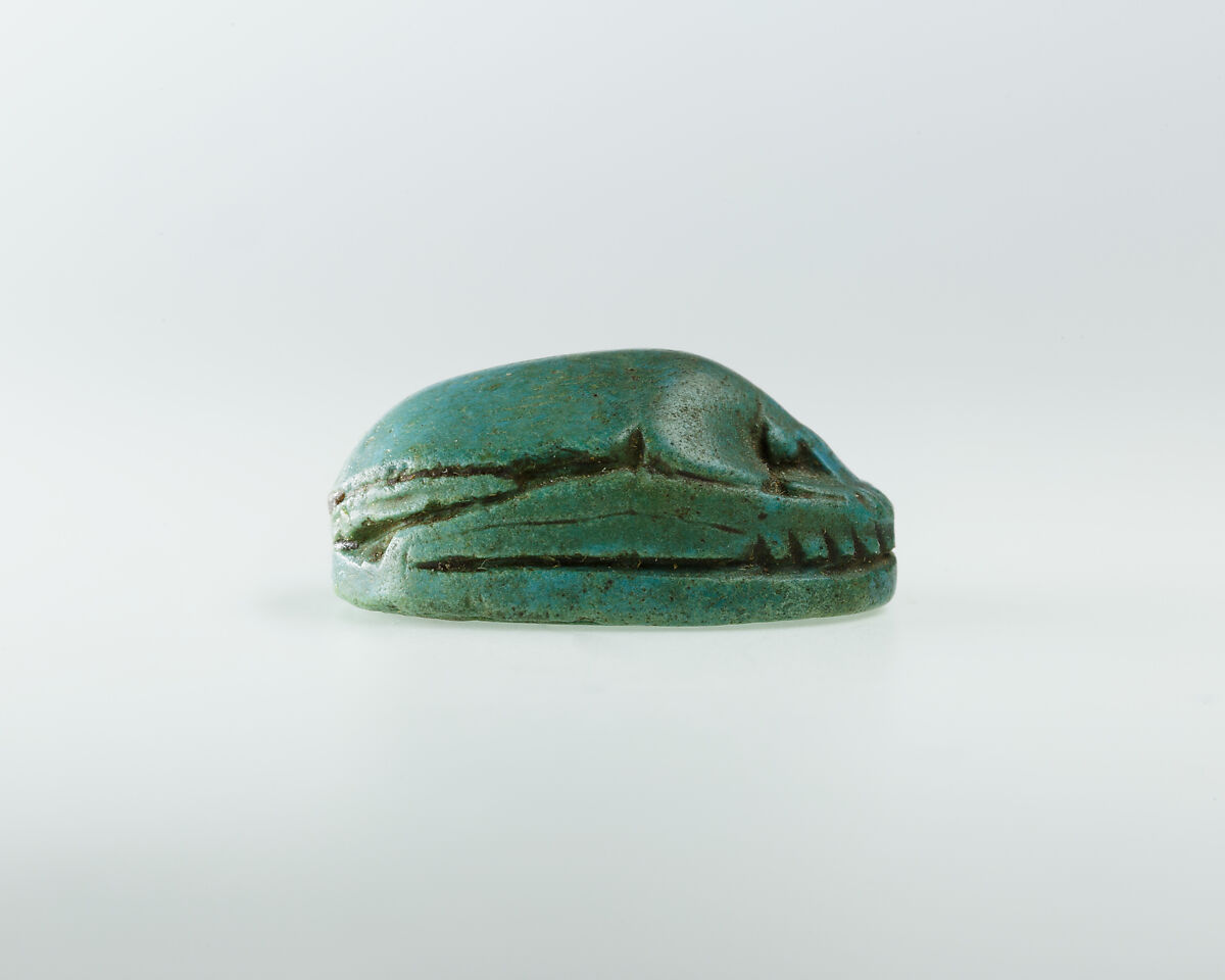Scarab, Blue glazed steatite