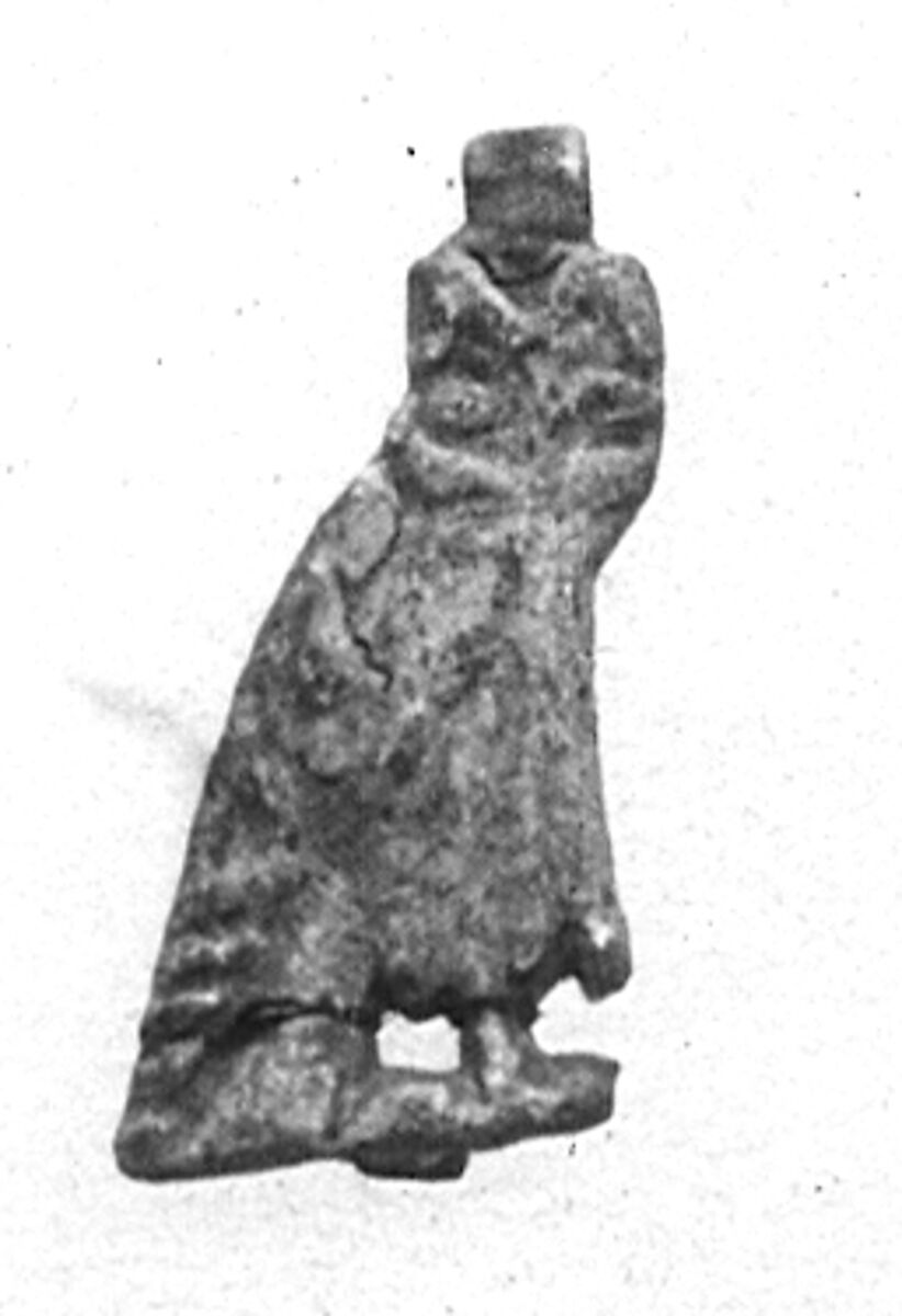 Owl Amulet, Faience