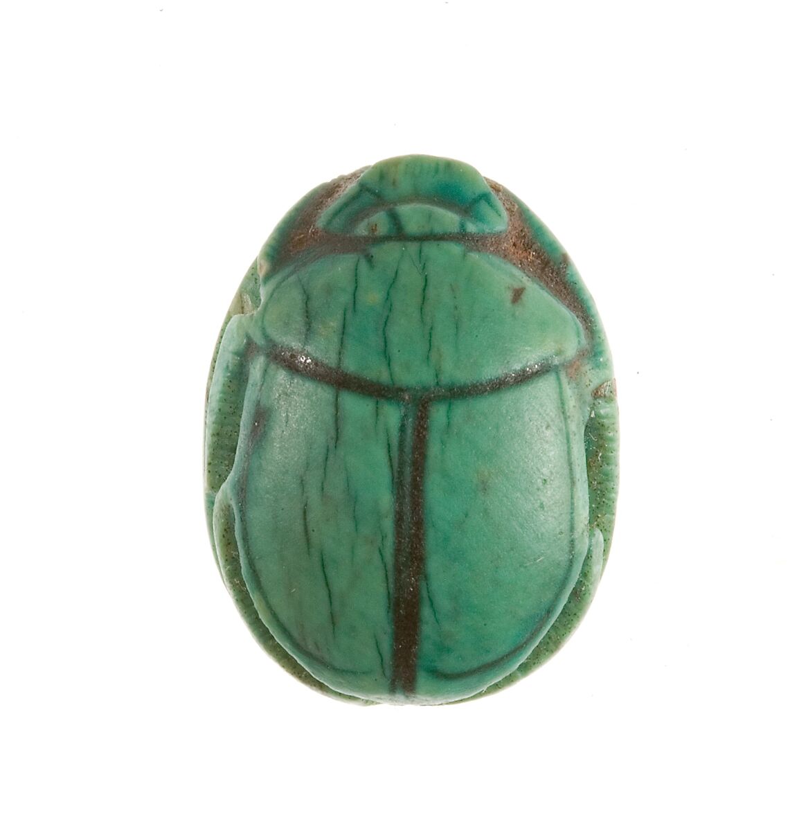 Scarab Inscribed for Hatshepsut, Steatite (glazed)