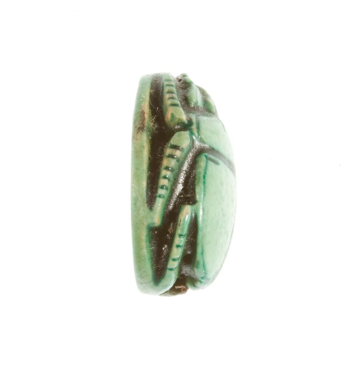 Scarab Inscribed for Hatshepsut, Steatite (glazed)