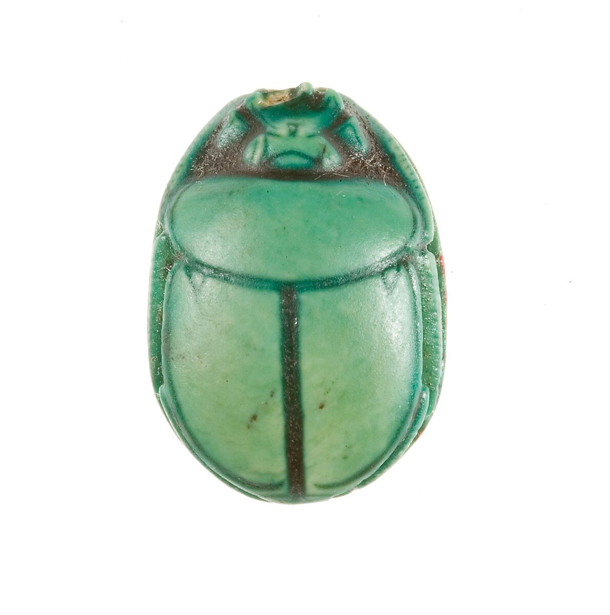 Scarab Inscribed for the God's Wife Hatshepsut, Steatite (glazed)