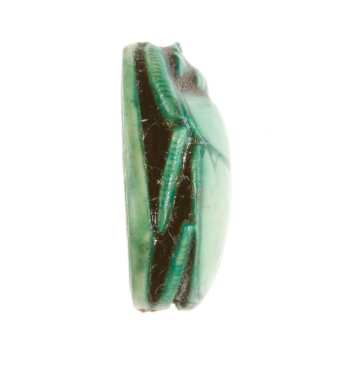 Scarab Inscribed for the God's Wife Hatshepsut, Steatite (glazed)