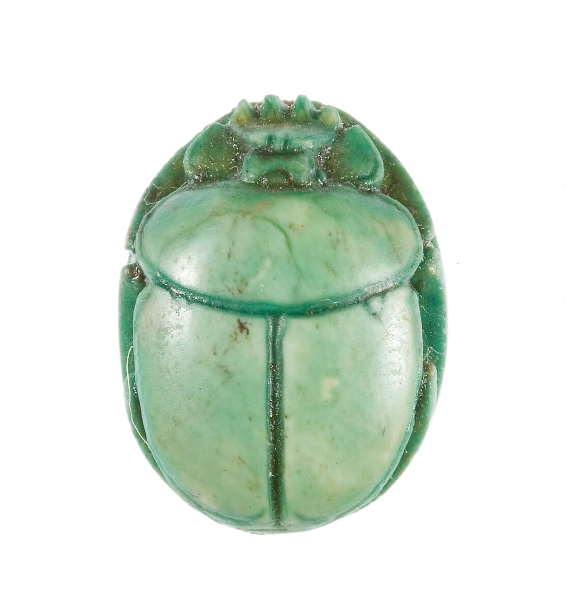 Scarab Inscribed Hatshepsut United with Amun, Steatite (glazed)