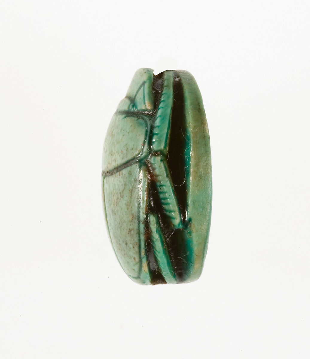 Scarab Inscribed with the Name Maatkare (Hatshepsut), Steatite (glazed)