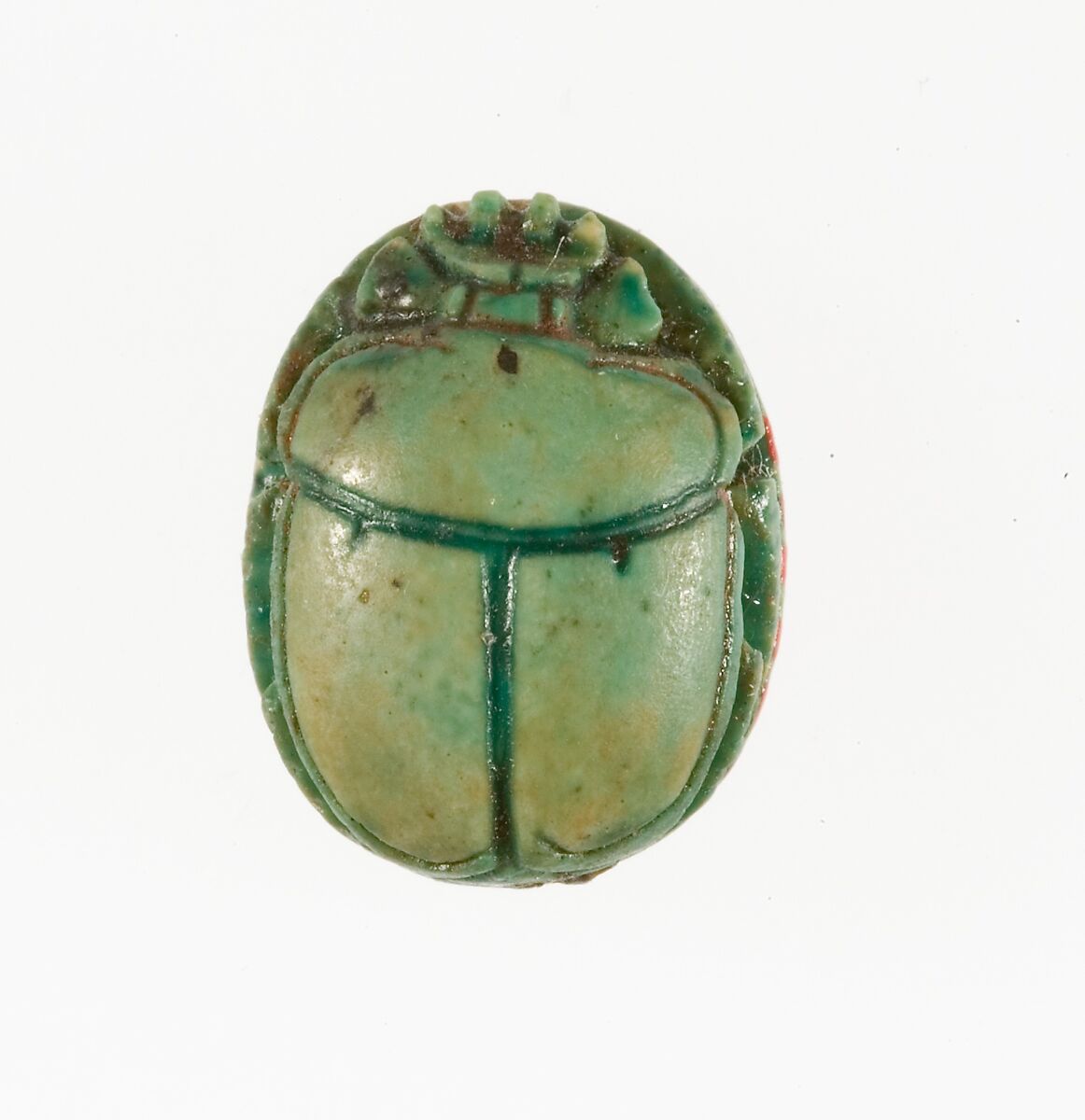 Scarab Inscribed with the Name Maatkare (Hatshepsut), Steatite (glazed)
