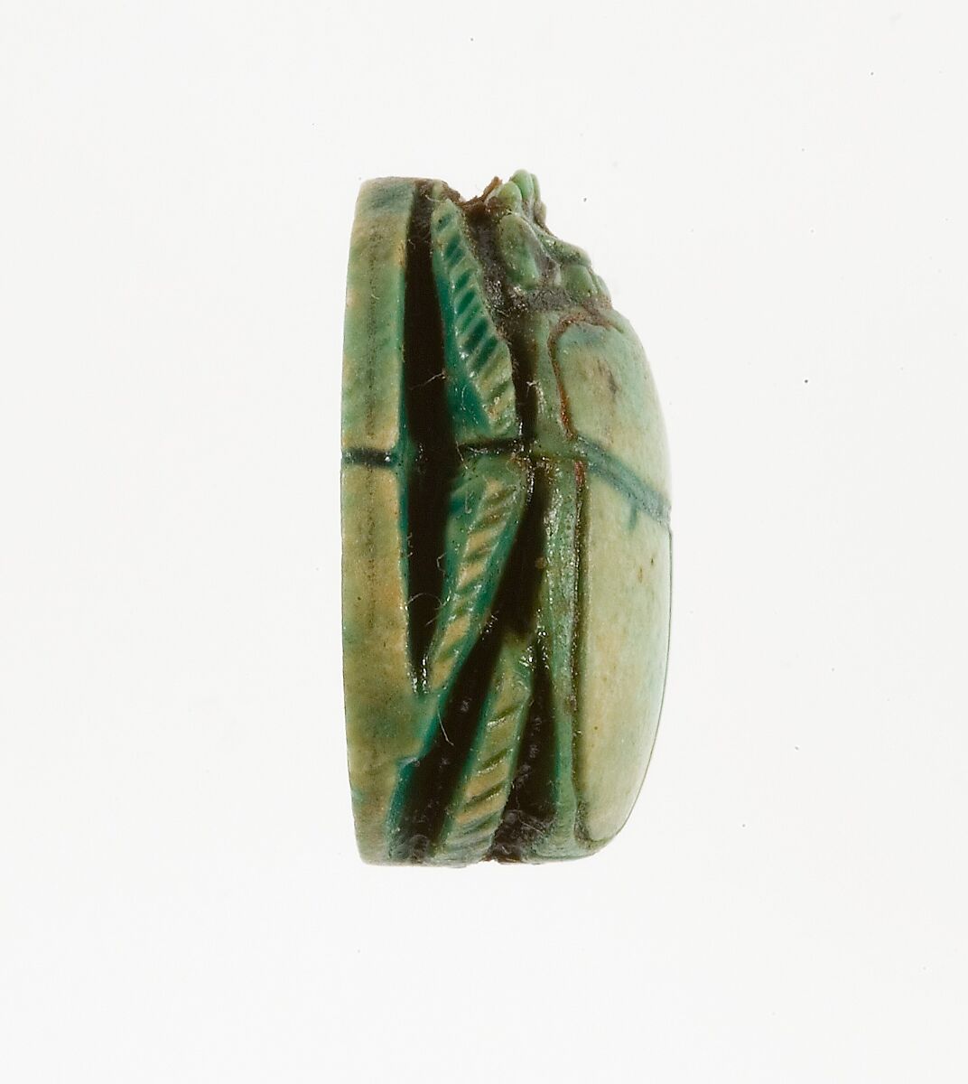Scarab Inscribed with the Name Maatkare (Hatshepsut), Steatite (glazed)