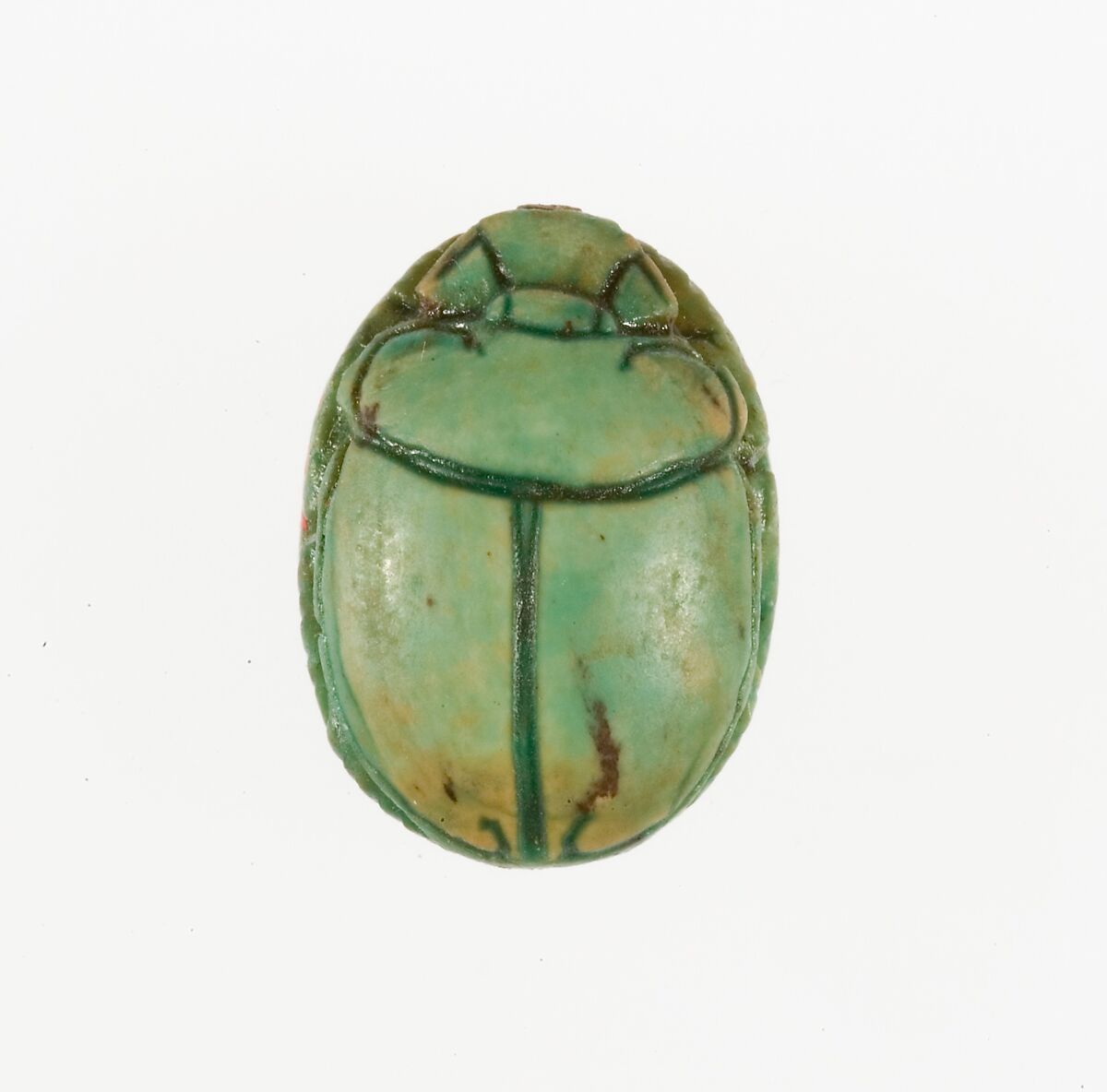 Scarab Inscribed with the Name Maatkare (Hatshepsut), Steatite (glazed)