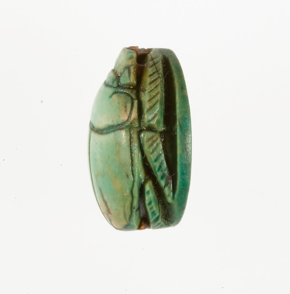 Scarab Inscribed with the Name Maatkare (Hatshepsut), Steatite (glazed)