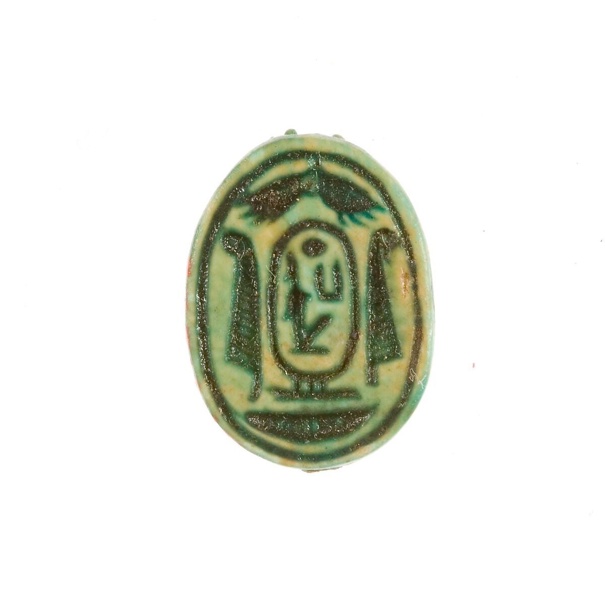 Scarab Inscribed for Maatkare (Hatshepsut), Steatite (glazed) 