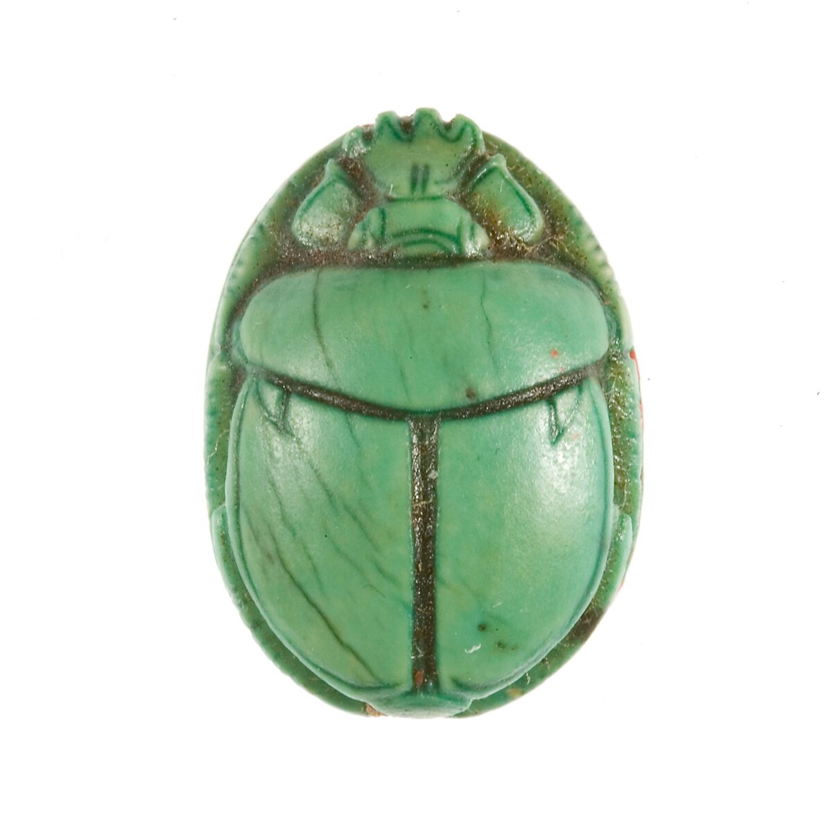 Scarab Inscribed for Maatkare (Hatshepsut), Steatite (glazed)