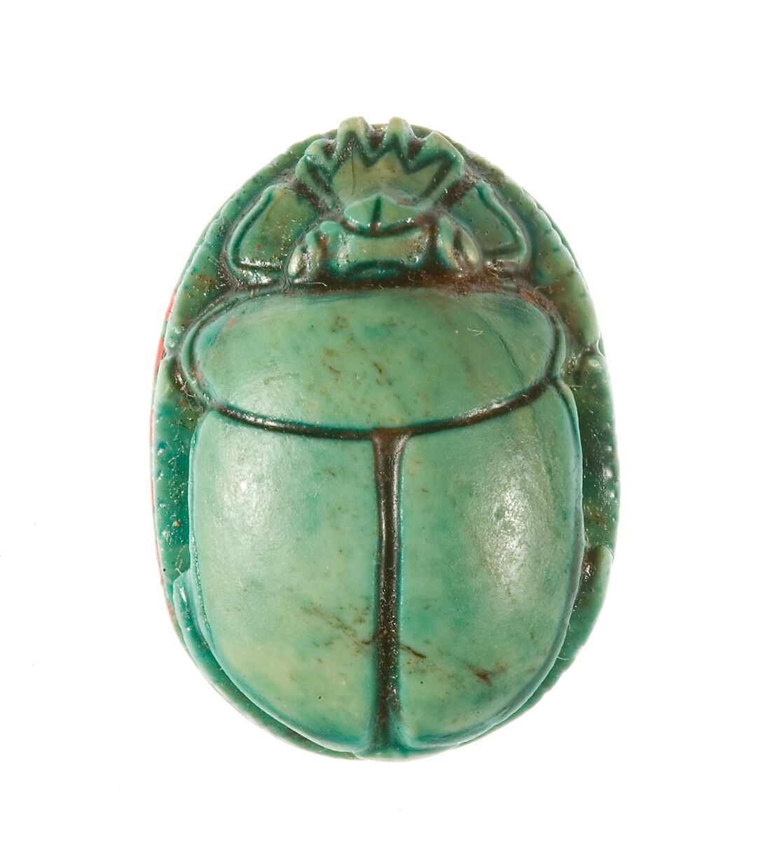 Scarab Inscribed King of Upper and Lower Egypt Maatkare, Having Dominion, Steatite (glazed)
