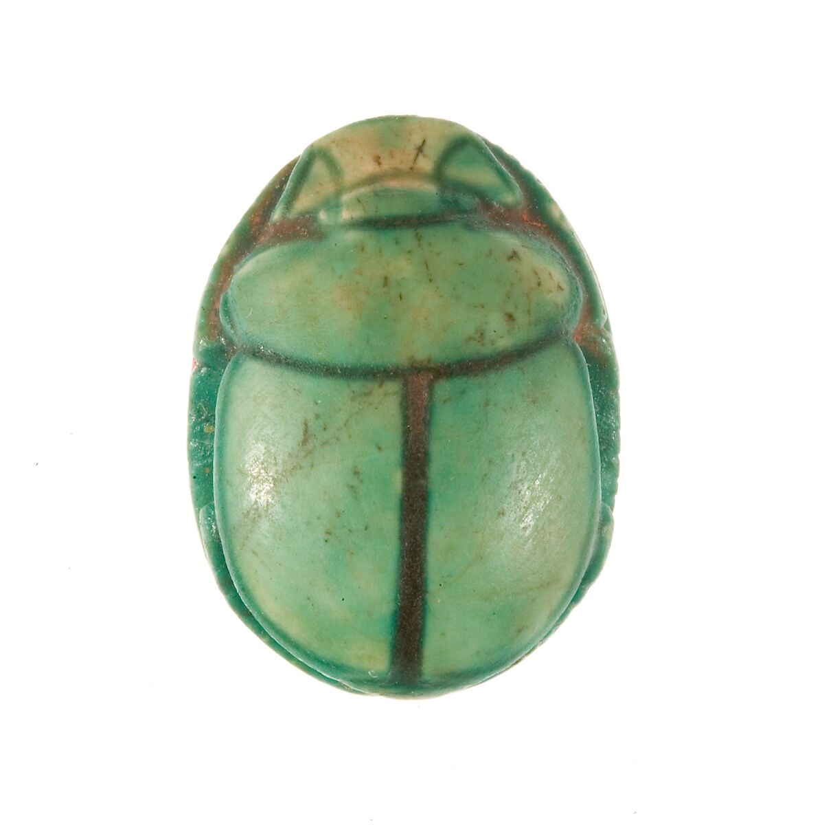 Scarab Inscribed Lord of the Two Lands Maatkare (Hatshepsut), Steatite (glazed)
