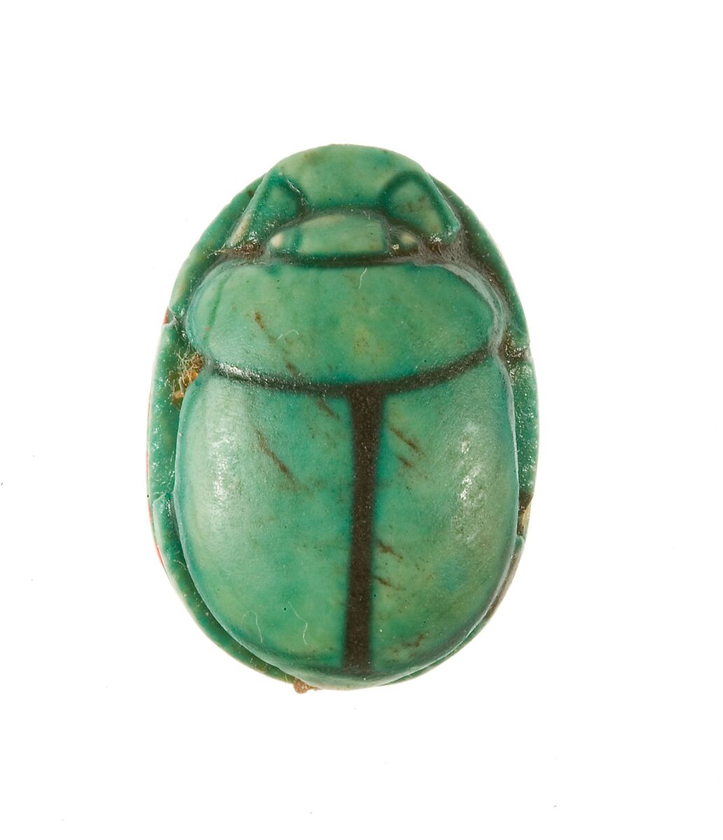 Scarab Inscribed Maatkare (Hatshepsut), Given Life Forever, Steatite (glazed)