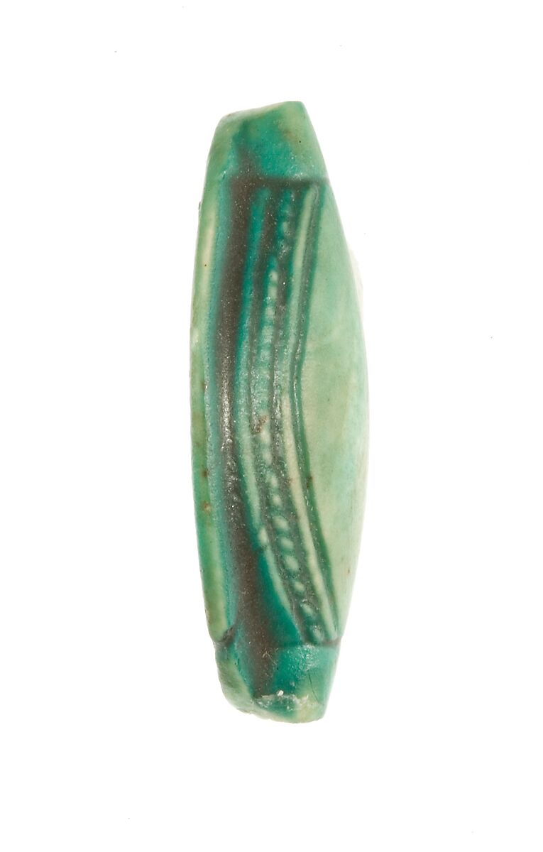 Cowroid Inscribed Lord of the Two Lands Maatkare (Hatshepsut), Living, Steatite (glazed)