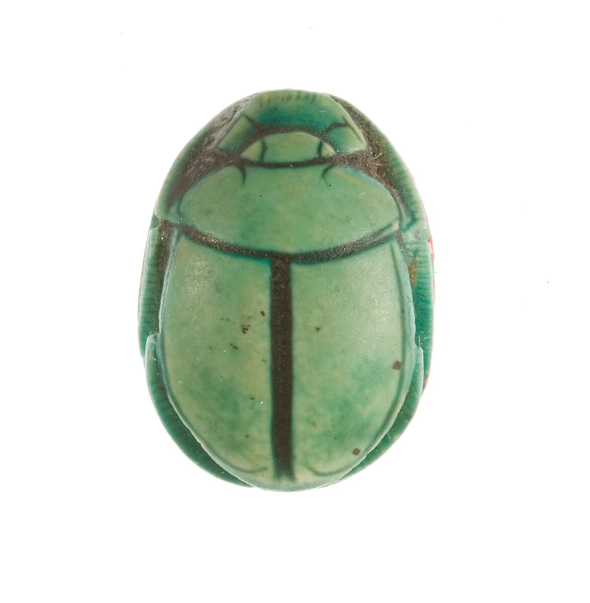 Scarab Inscribed for the Horus Wosretkau (Hatshepsut), Steatite (glazed)