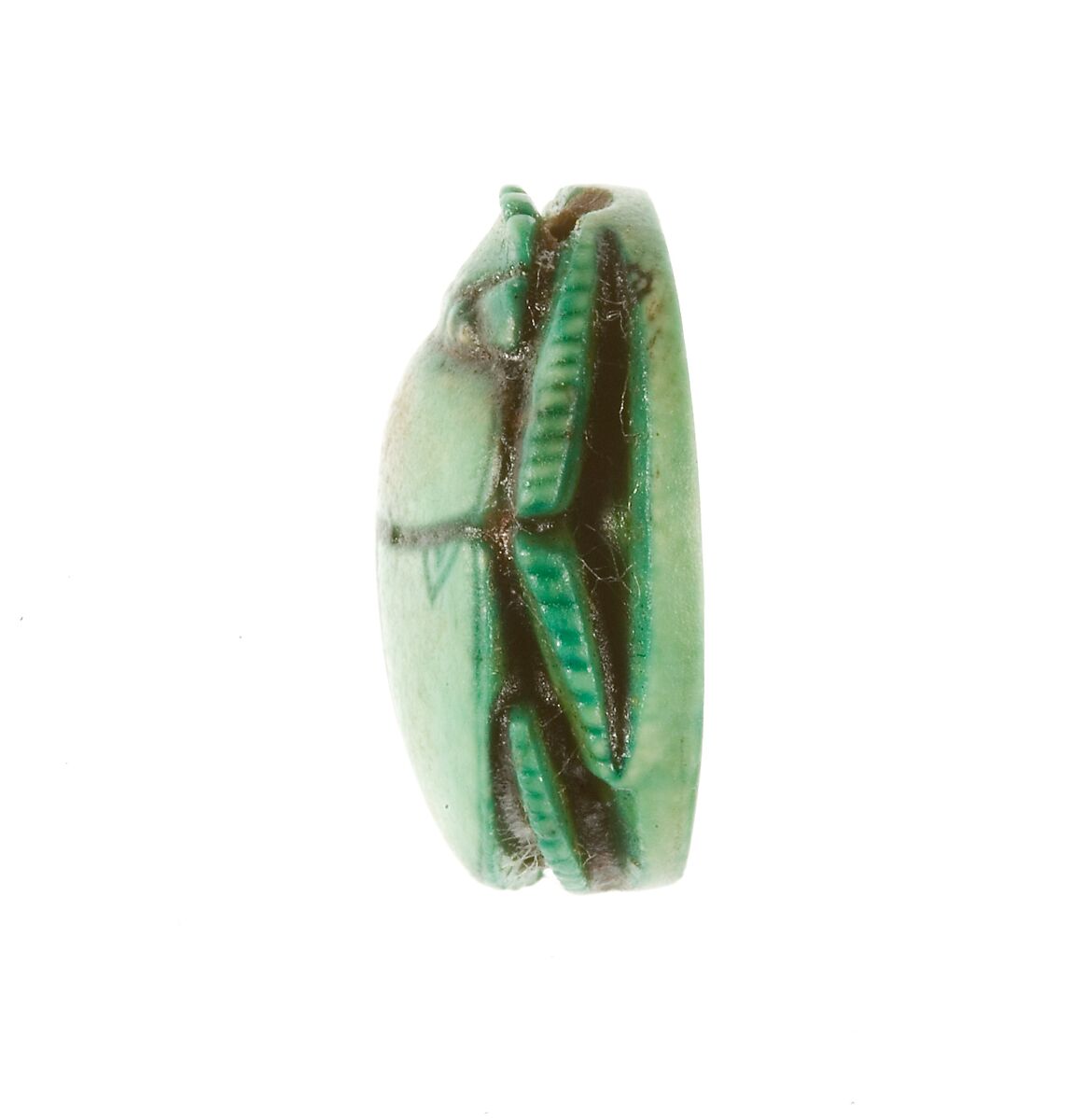 Scarab Inscribed Wosretkau (Hatshepsut), Steatite (glazed)