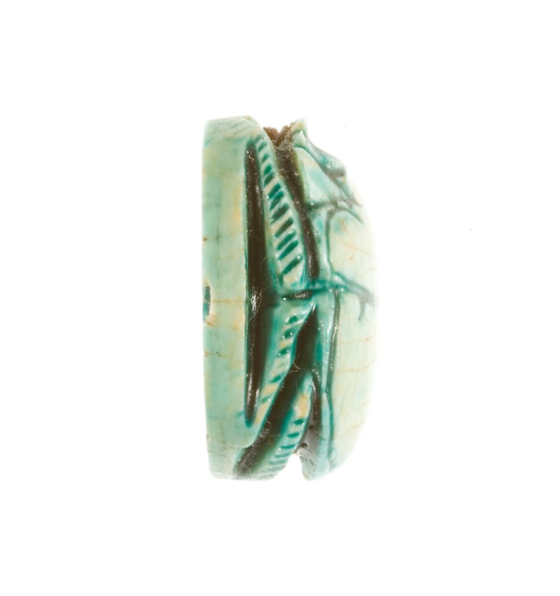 Scarab Inscribed for Menkheperenre (Thutmose III), Steatite (glazed)