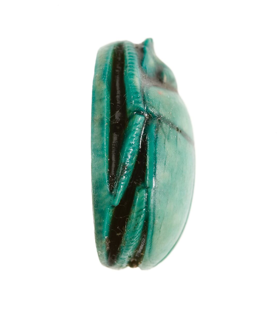 Scarab Inscribed with the Throne Name of Thutmose III, Steatite (glazed)