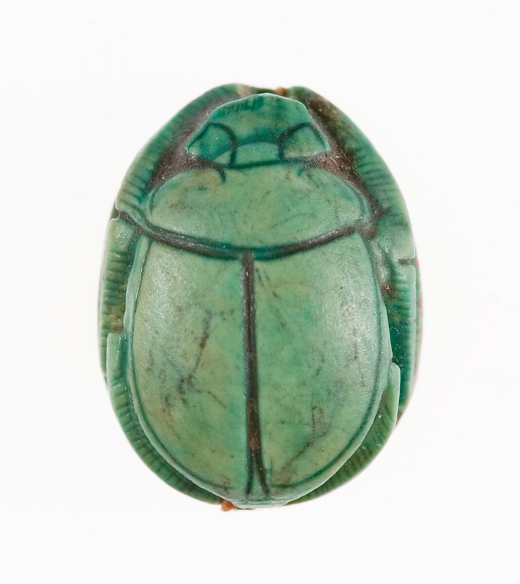 Scarab Inscribed with the Name of the God Amun-Re, Steatite (glazed)