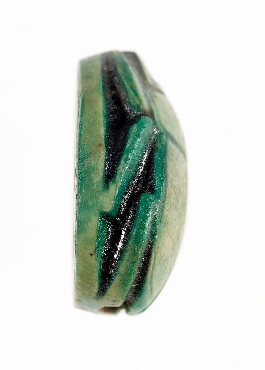 Scarab Inscribed with the Name of the God Amun-Re, Steatite (glazed)
