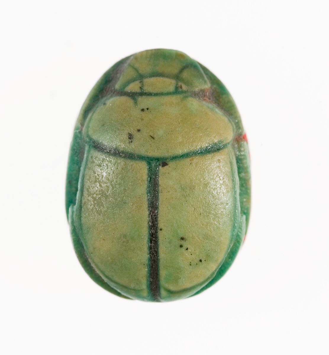 Scarab Inscribed with the Name of the God Amun-Re, Steatite (glazed)