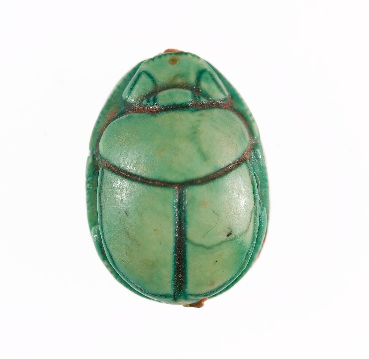 Scarab Inscribed with the Name of the God Amun-Re, Steatite (glazed)