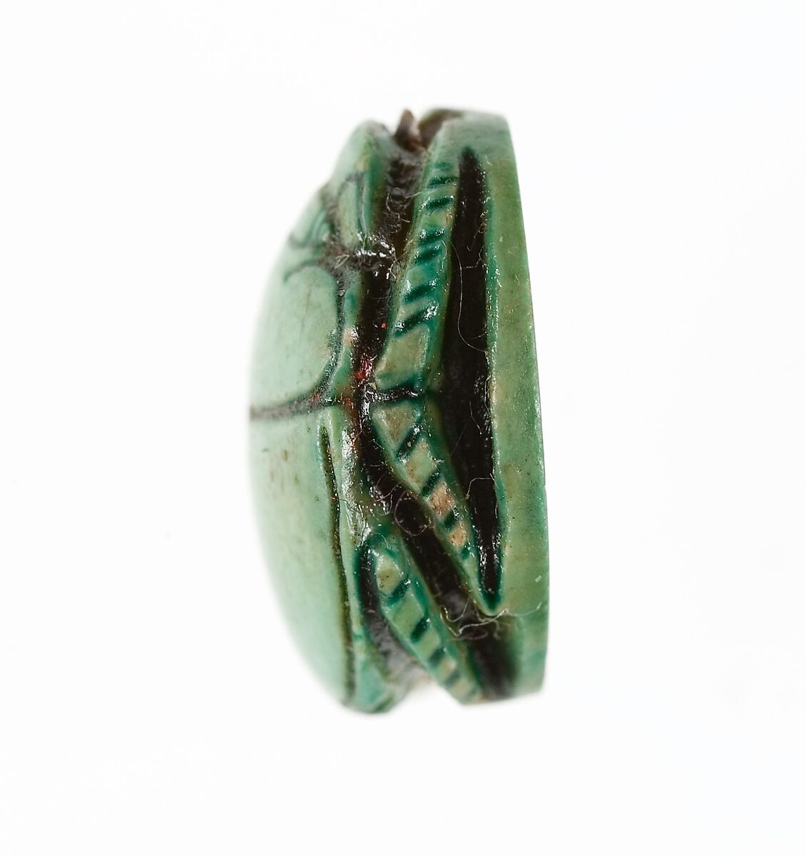 Scarab Inscribed with the Name of the God Amun-Re, Steatite (glazed)