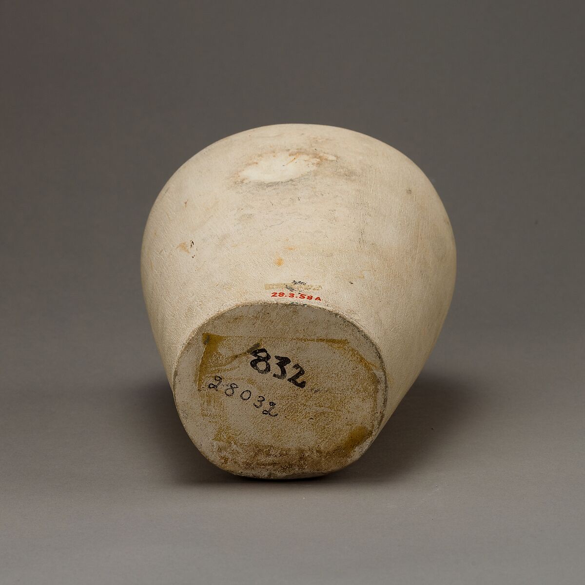 Canopic jar with baboon head, Limestone