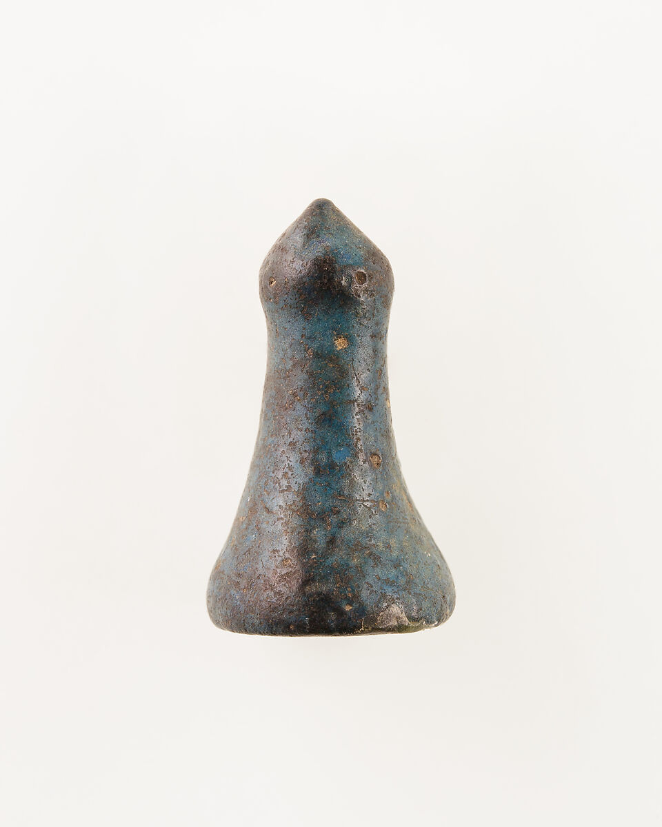 Cone-shaped Game Piece, Faience